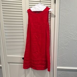 FLAX brand 100% linen shift dress with pockets